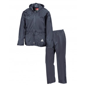Result Waterproof Jacket/Trouser Set - Navy - M