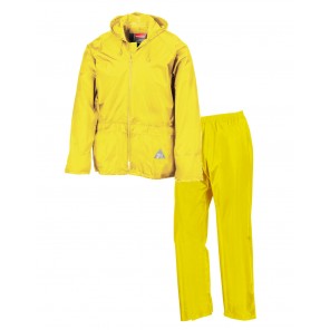 Result Waterproof Jacket/Trouser Set - Fluorescent Yellow - S