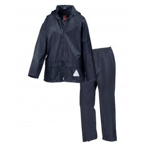 Result Junior Waterproof Jacket/Trouser Set - Navy - XS(3-4/104)