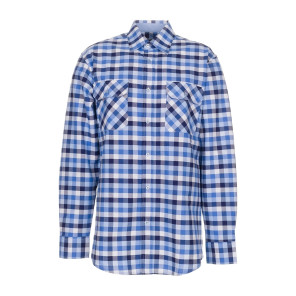 Planam Hemden Country Hemd Langarm blau kariert 37/38