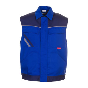 Planam Highline Arbeitsweste kornblau/marine/zink XXL