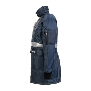 Planam Kühl-/Gefrierhaus Gefrierhaus Parka marine, Innenfutter kornblau 