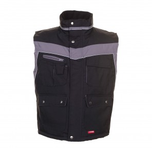 Planam Plaline Winterweste schwarz/zink XXL