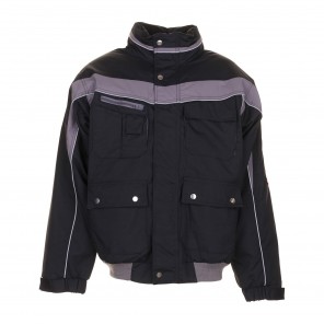 Planam Plaline Winterblouson schwarz/zink XXXL