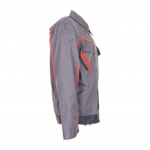 Planam Visline V2 Bundjacke zink/orange/schiefer 46