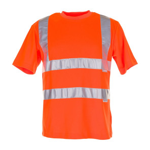 Planam Warnschutz T-Shirt uni orange XXL
