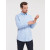 Russell Collection Tailored Contrast Herringbone Shirt LS