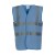 Yoko Fluo 2 Band+Brace Waistcoat - Sky Blue - S