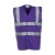 Yoko Fluo 2 Band+Brace Waistcoat - Purple - 2XL
