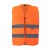 Korntex Safety Vest with Zipper "Cologne" - Orange - S