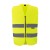 Korntex Safety Vest with Zipper "Cologne" - Yellow - M