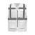 Yoko Fluo Executive Waistcoat - White - S