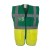Yoko Fluo Executive Waistcoat - Paramedic Green/Fluo Yellow - 3XL