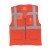Yoko Fluo Open Mesh Executive Waistcoat - Fluo Orange - 2XL