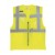 Yoko Fluo Open Mesh Executive Waistcoat - Fluo Yellow - 2XL