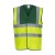 Yoko Fluo 2 Band + Brace Waistcoat - Fluo Yellow/Paramedic Green - 3XL