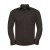 Russell Collection Fitted Stretch Shirt LS - Chocolate - 2XL
