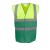Yoko Hi-Vis Two-Tone Waistcoat - Fluo Yellow/Green - M